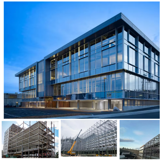 Galvanised Steel Frames Multi Storey High Rise Office Hotel Buildings Modern Warehouse Systems