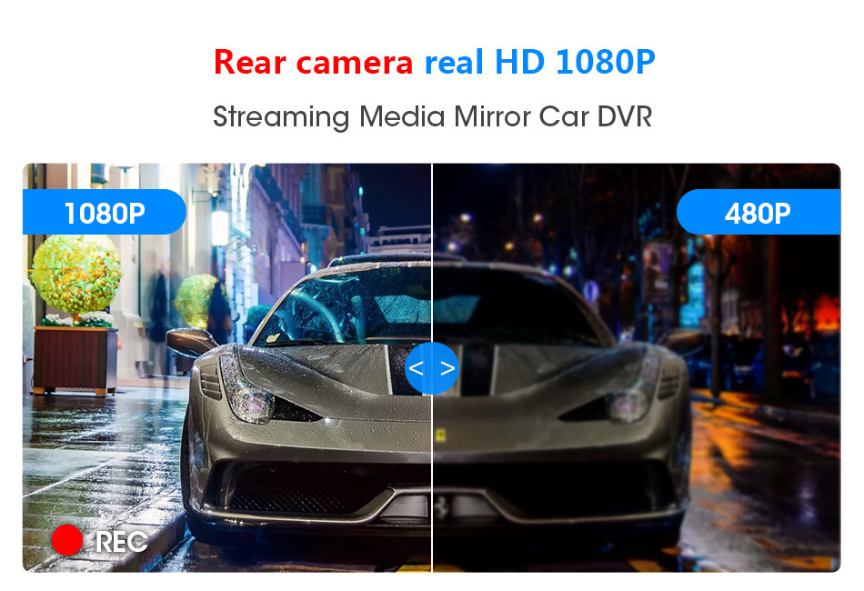 ODM IPS Touchscreen Full HD Car DVR Camera Dual Lens Dash Cam 6X Digital Zoom
