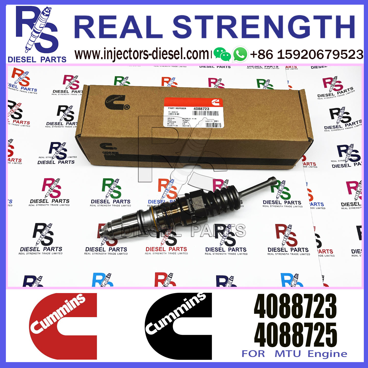 Diesel injector 4062569 4088723 4928260 4010346 4928264 For QSX15 ISX15 Engine