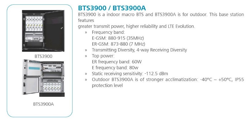 Huawei BTS 3900A Cabinet Outdoor Macro Base Station