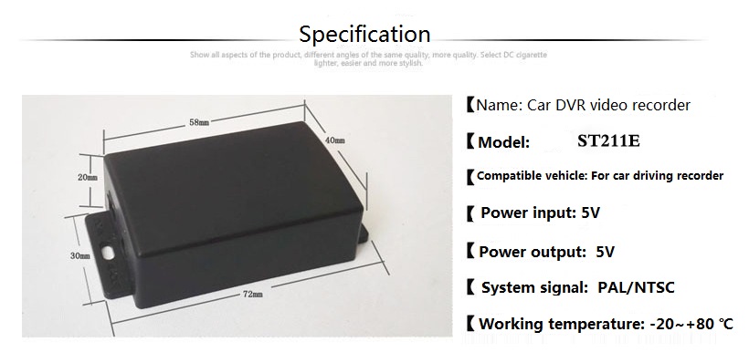 factory-price-car-dash-cam-specification