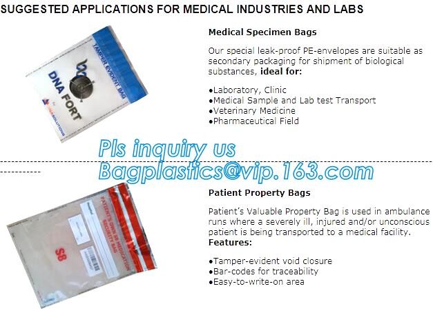 Security plastic bag with adhesive tape for cash, plastic money bag, Security Money Cash Bag For Airport/Bank and police