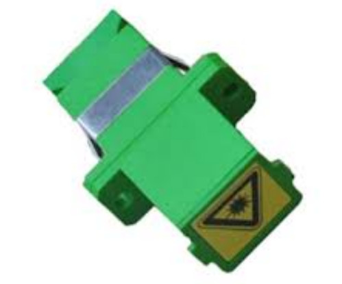 Blue Dust Cap Simplex Auto Shutter SC Fiber Optic Coupler