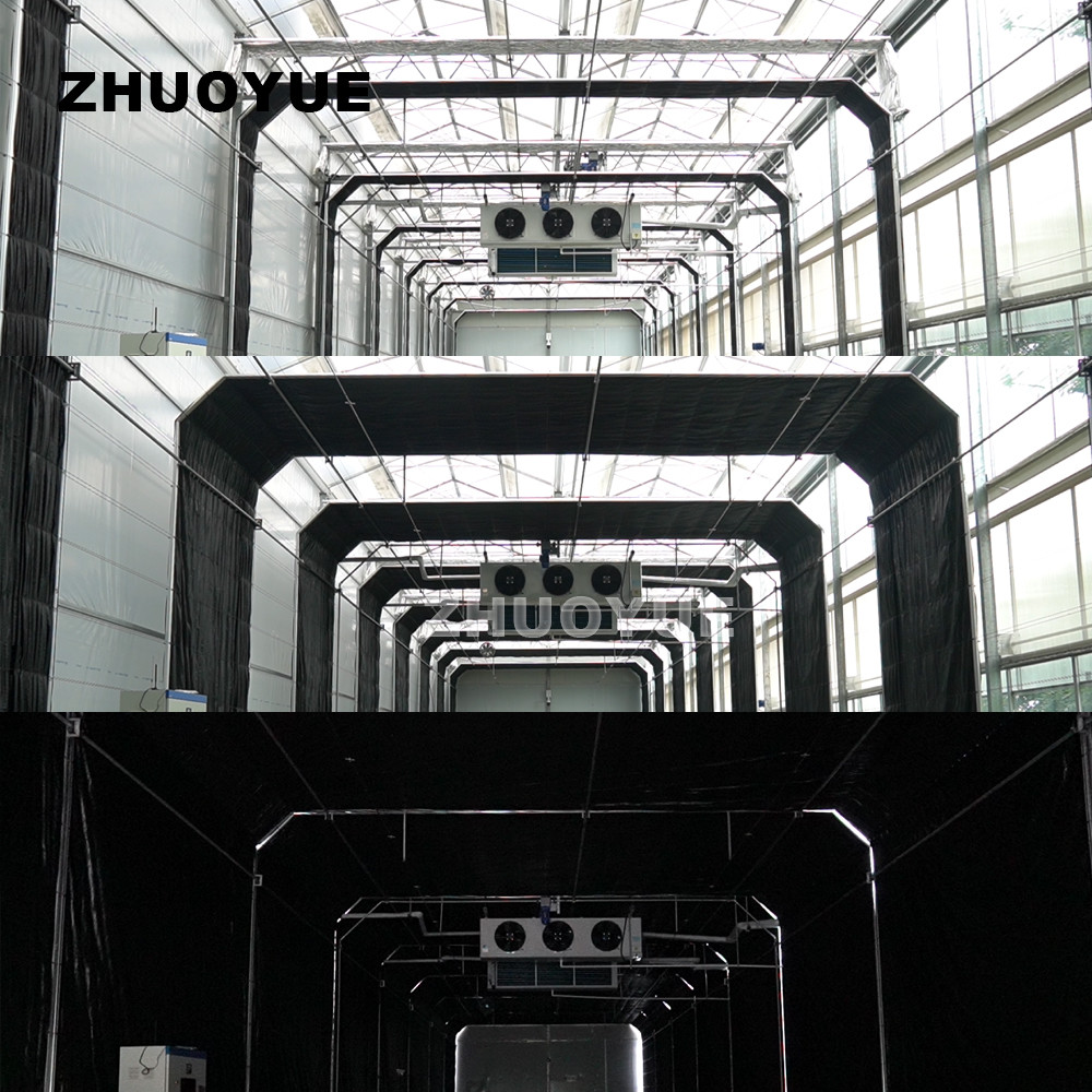 Efficient Automation for Light Deprivation Protected House with Watering System
