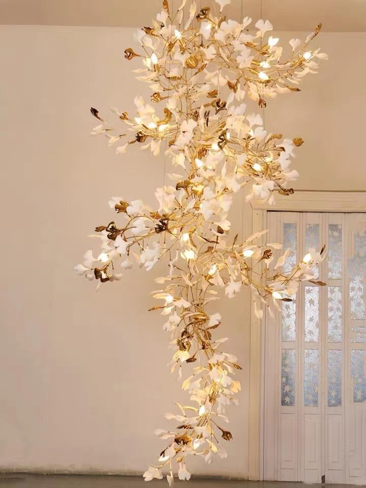Big Huge Huge Customized Pendant Lamp 9500lm Prefabricated Villa Luxury Pendant Ceiling Lights