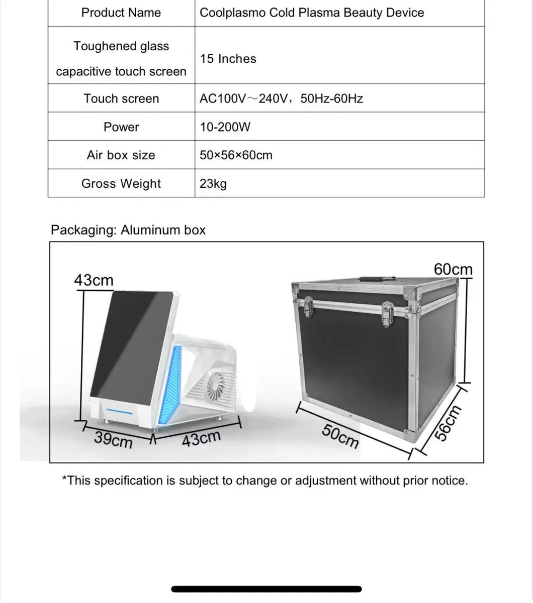 10 in 1 Cold and Warm Plasma Skin Rejuvenation Improve Fine Lines Jet Face Body Care Wrinkle Removal Plasma Machine