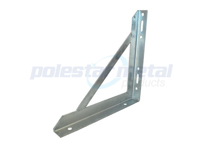 White Powder Coated Steel London Angle Shelf Brackets 200mm Height