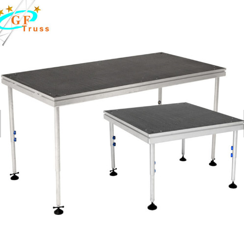 Square Steel Aluminum Stage Truss Platform Portable Mobile Concert Stage