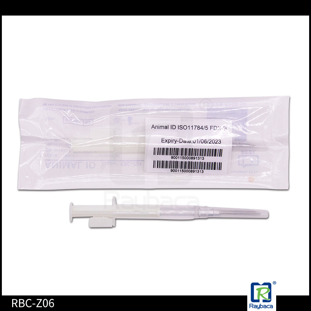 Zero Exclusion Syringe Microchip Animal Tag , Mini Size Rfid Syringe Pet Transponder
