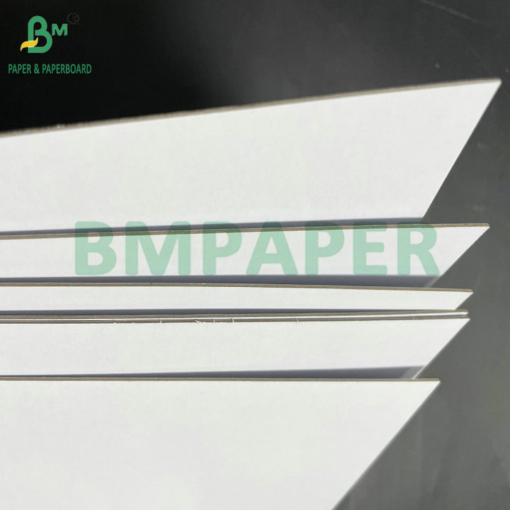 Good Stiffness 1mm 2mm Laminated Cardboard With Both Sided White Middle Grey
