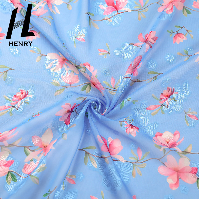 Fashionable Chiffon Dress Fabric Pattern Digital Printing Polyester Fabric