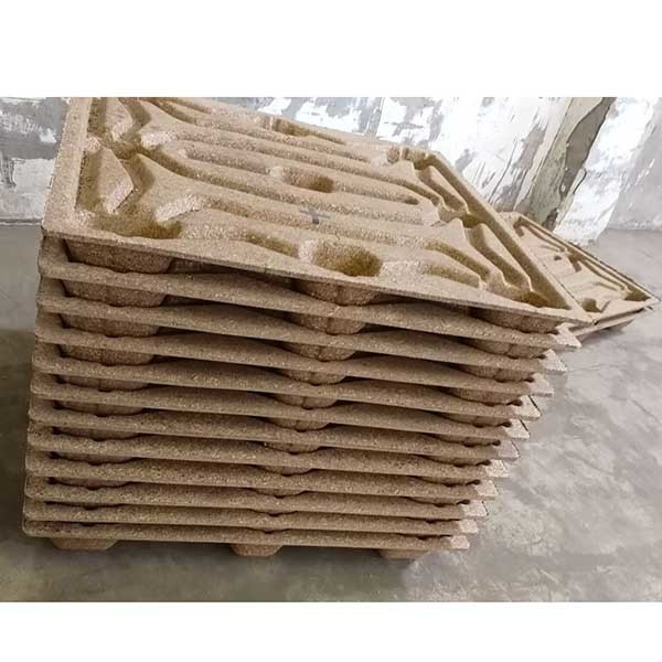 Mexico Double Molds Pallet Making Equipment For Wood Sawdust