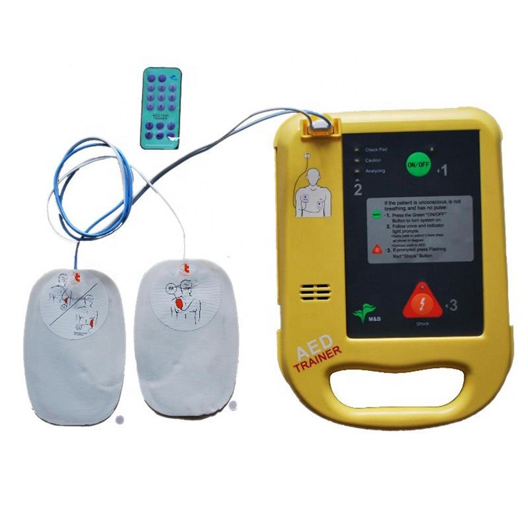 portable AED cardiac defibrillator pads analyzer automatic external defibrillator