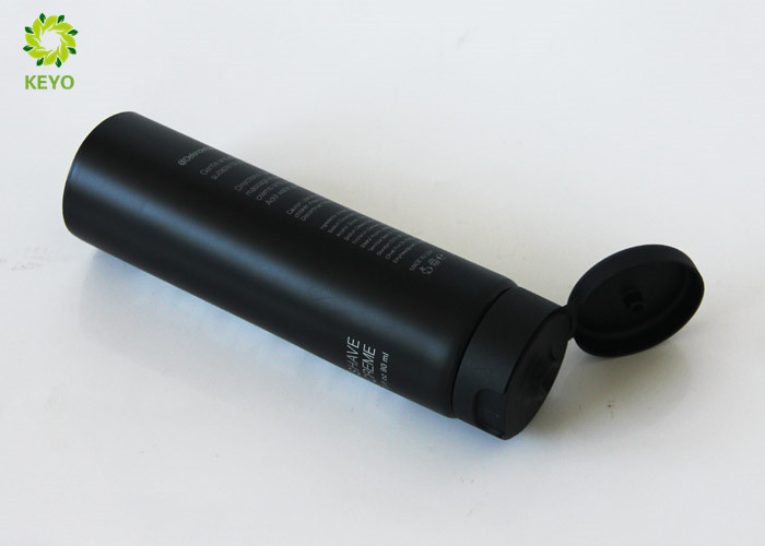 2 OZ Offset Printing Shaving Cream Tube Matte Black Color With Flip Cap