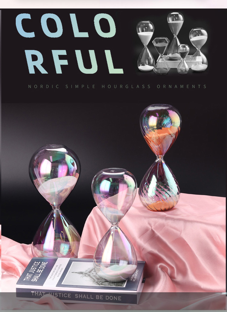 Sand Glass Timer Hourglass Blown Time Sand Clock For House Decoration