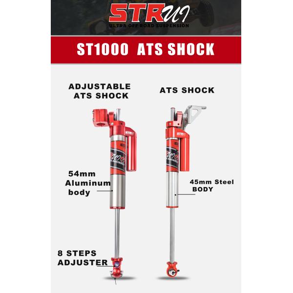 ATS Adjustable Steering Shock Absorber Nitro Steering Stabilizer Shock