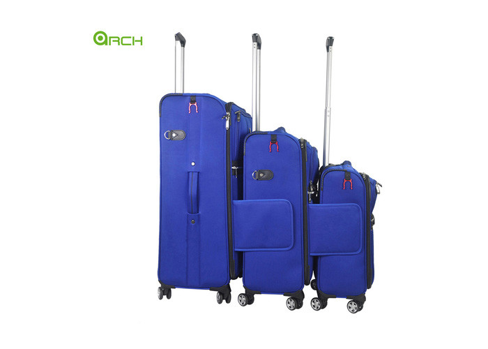Travel Trolley Suitcase Soft Sided Luggage with Link-to-Go System