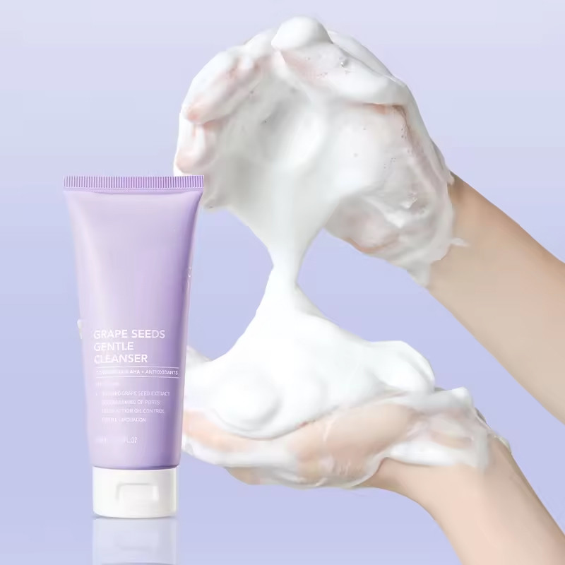 ODM Face Wash Grapeseed Cleansing Face Cleanser Gentle Cleaning Skin Care Product