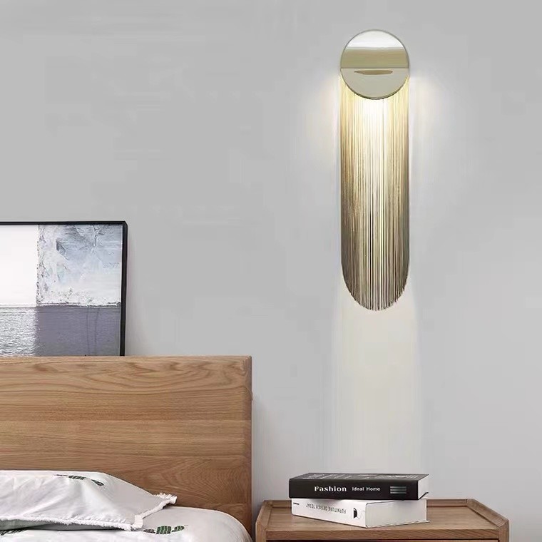 Luxury Design Indoor Decoration Living Room Staircase Modern LED Crystal Wall Lamp