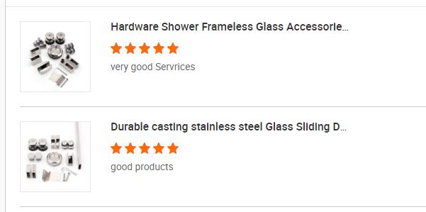 Chrome Finish Glass Hinges and Clamps for Heavy Duty Frameless Bathroom Partitions