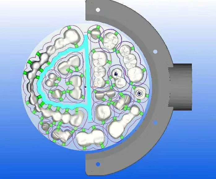 CAD CAM System 1530℃ 1200HV 1200MPA Dental Zirconia Blocks