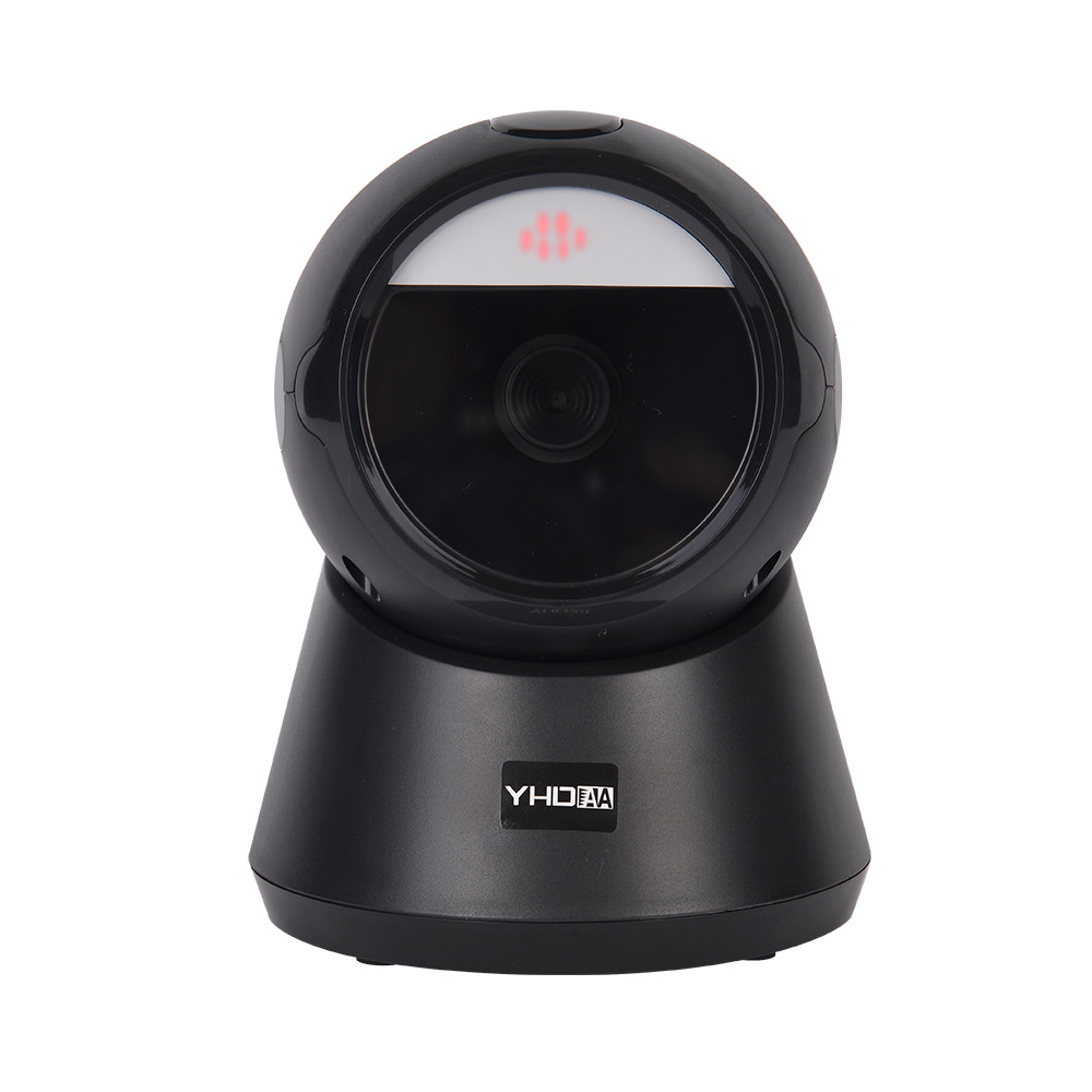 Tabletop Omni Directional Barcode Scanner 2D Qr Code Reader For Supermarket