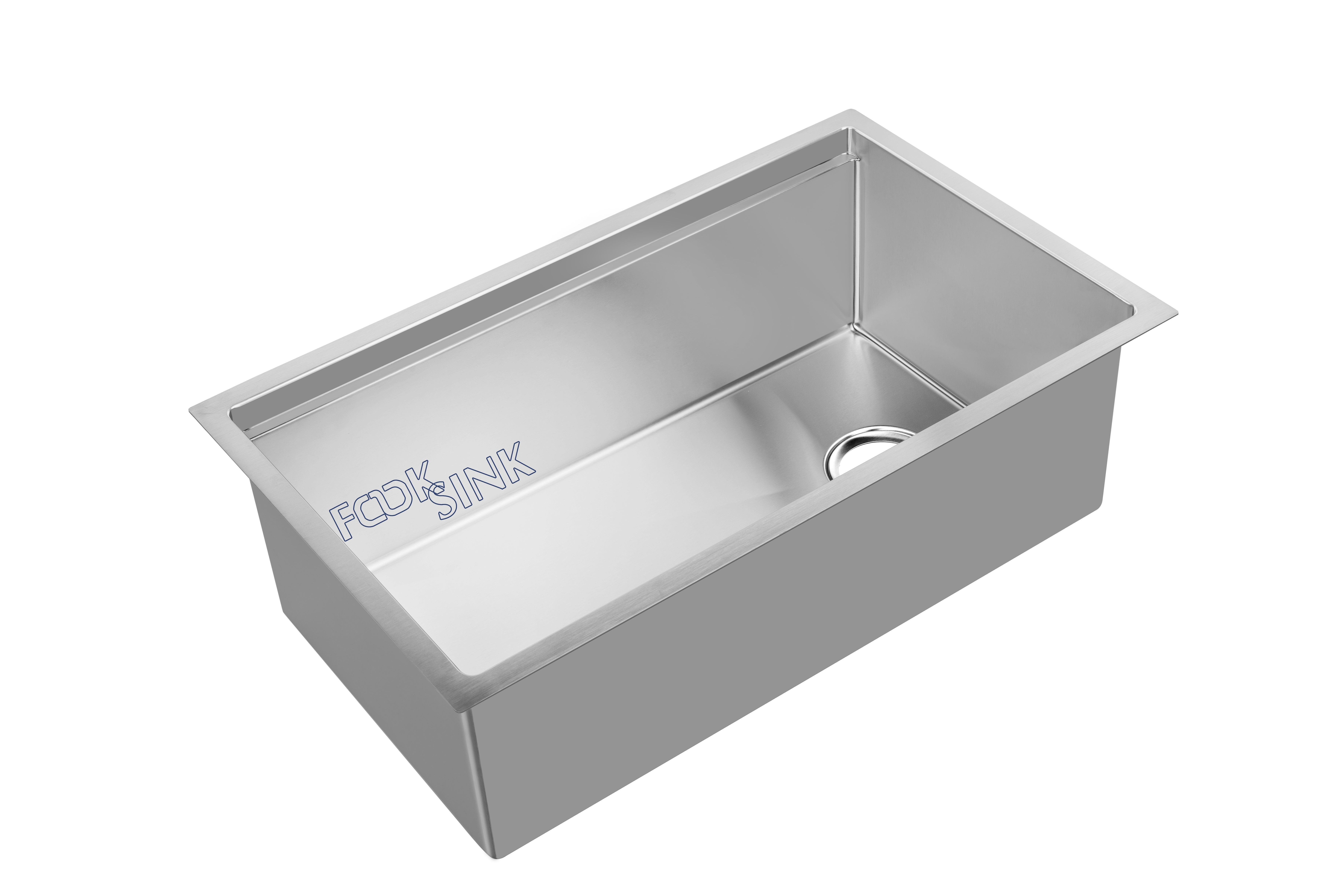 Polished Kitchen Workstation Sink 16G 32 Inch Sound Deadening Insulation