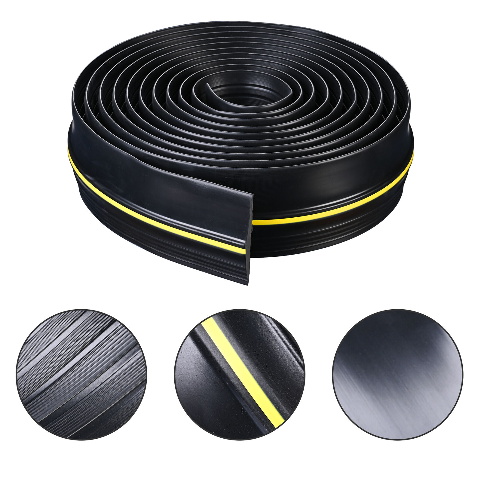 Garage Ground Seal Rubber Weatherstrip for Width Range 50-220mm and 55-65 Shore A Hardness