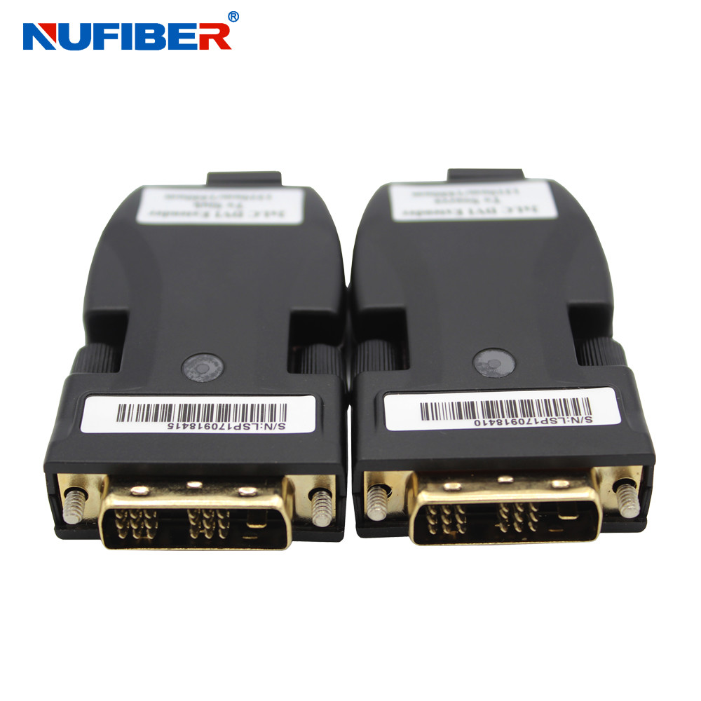 Mini Dvi Fiber Optic Extender EDID MM 2xLC 500meters support 4Kx2K 1080P