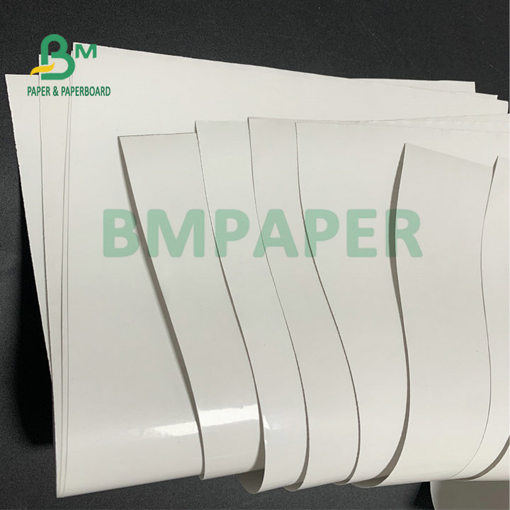 Super White 80gsm Gloss Cast Coated Paper 1020mm 1365mm Jumbo Roll 