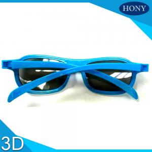 Buy cheap Cinema ABS Linear Polarized 3D Glasses , 3D Movie Glasses With Blue Frame product