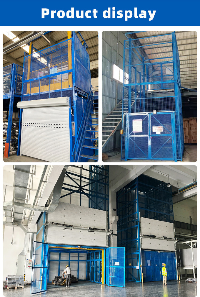500kg-20000kg Hydraulic Cargo Lift Indoor Goods Lift For Warehouse 2