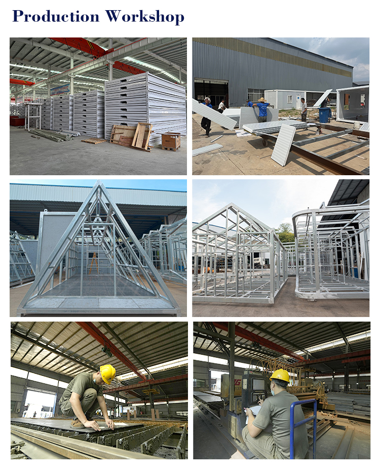 Customized Professional Luxury Triangle Steel Structure Prefab House with Modern Design