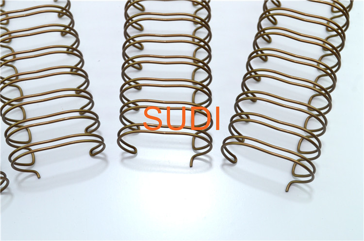 Coated Spiral Coil, Pitch 2:1 1-5/8" Twin Loop Binding Wire, For Notebook