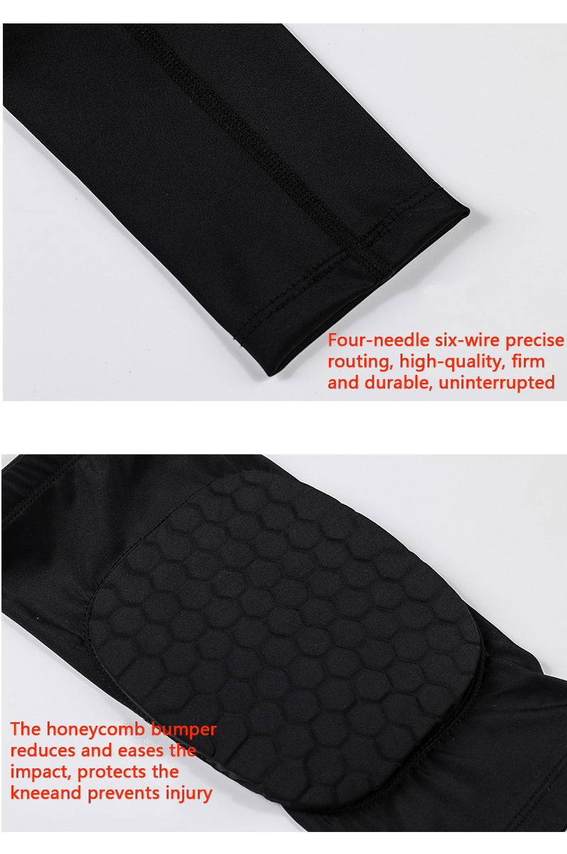 High Elastic Protection Compression Leg Brace Anti Collision Honeycomb Leg Sleeve