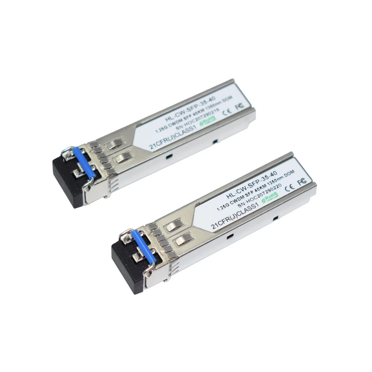 Hilink Wholesale 1350nm 40km 1.25G CWDM SFP Fiber Optical Transceiver