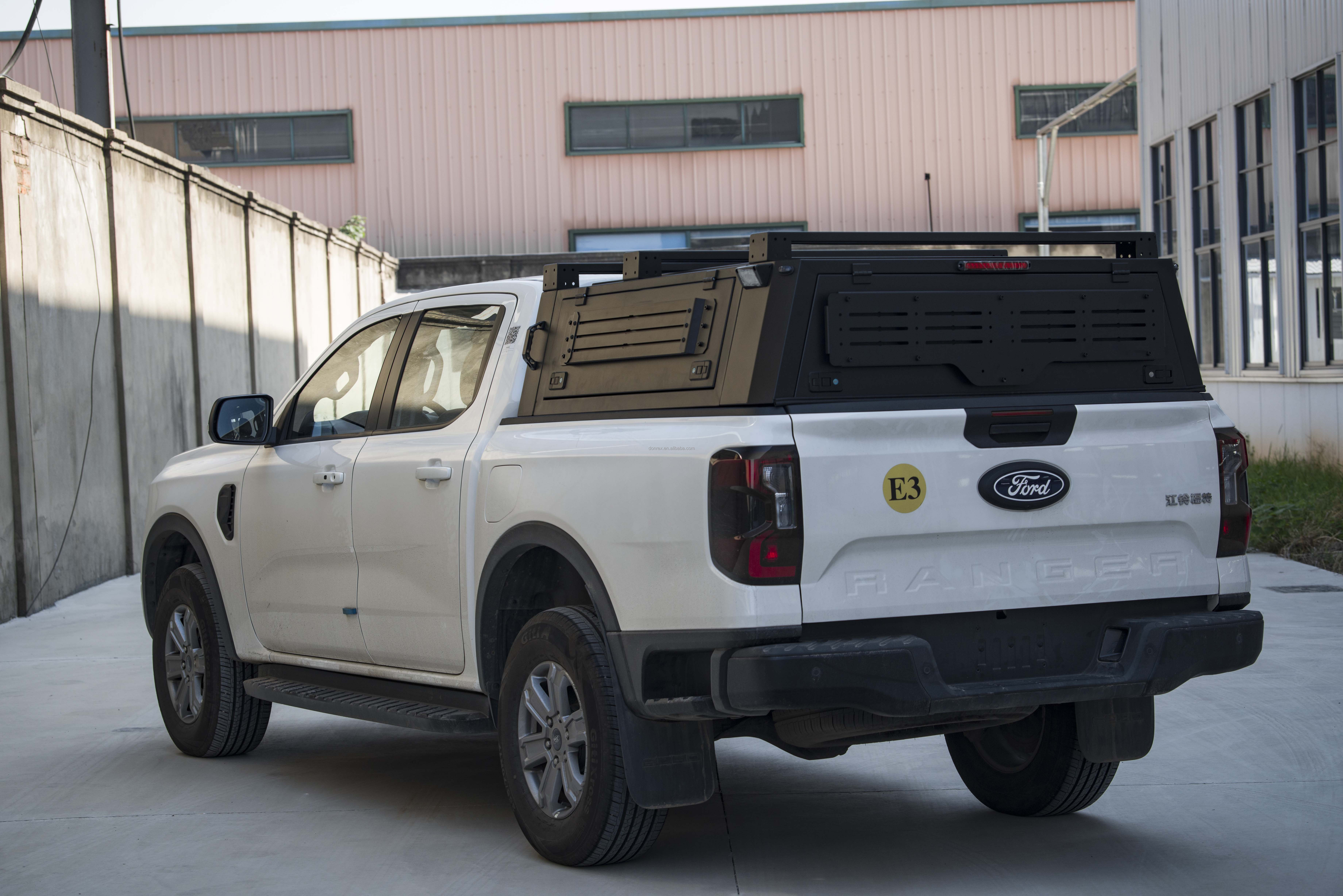 Customizable Aluminum Alloy Bed Hardtop Canopy for 2023 Ford Ranger 4x4 Pickup Truck