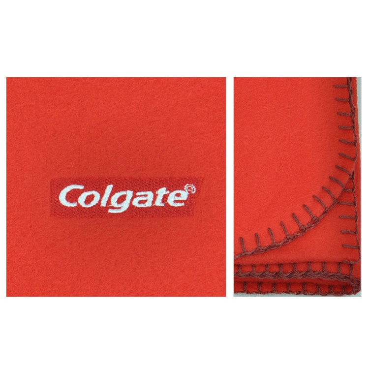 Personalized Solid Polar Fleece Throw Blanket Embroidery 50X60 Inch