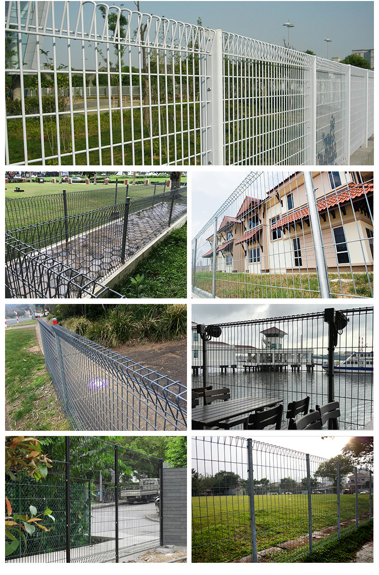 Beautiful Looking Euro Ral6005 Rolled Top Fence For Gated Community Guard House