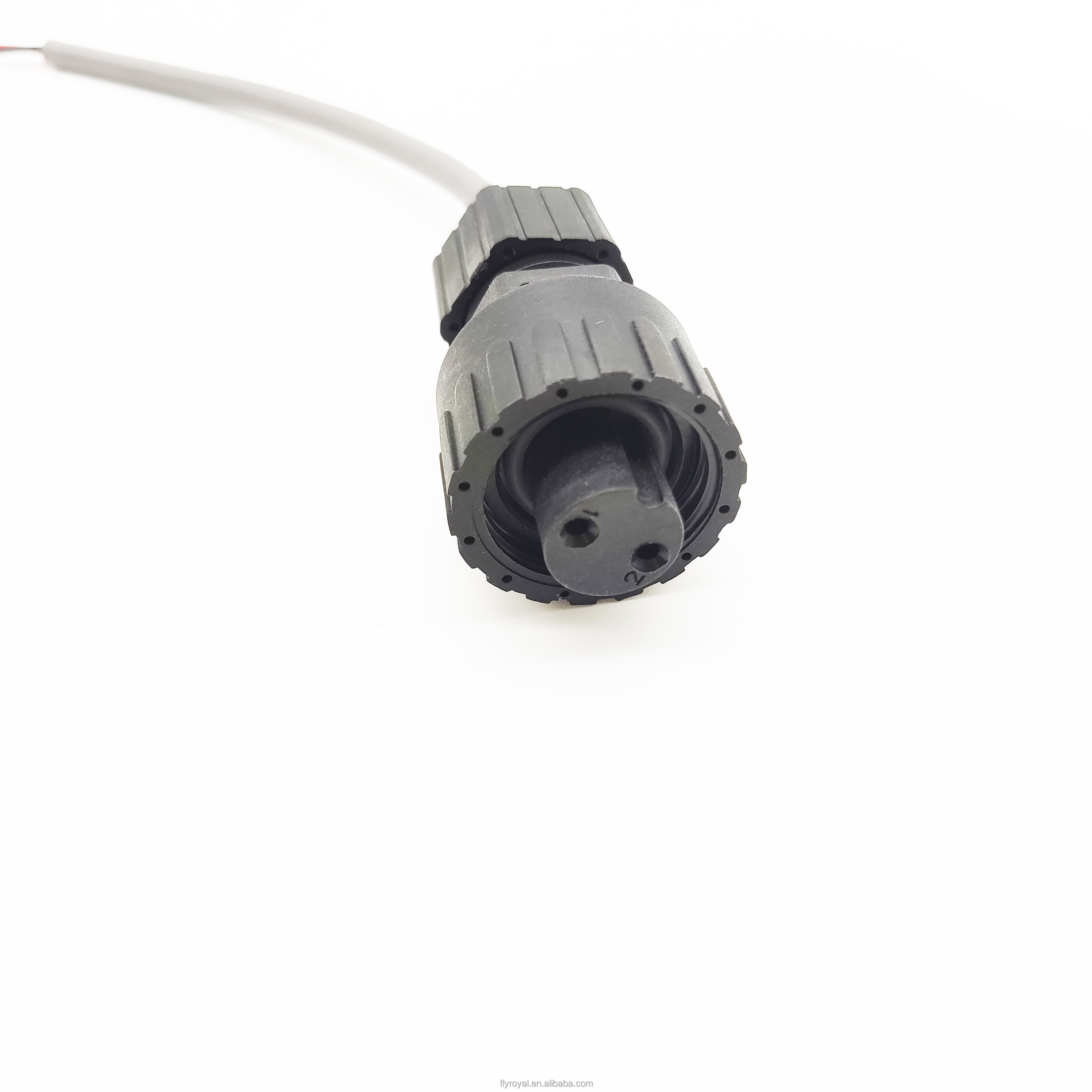 2P 3P 4P 6P 8P M8 M12 M16 Connector Waterproof Outdoor Electrical Cable 2 Pin 200mm