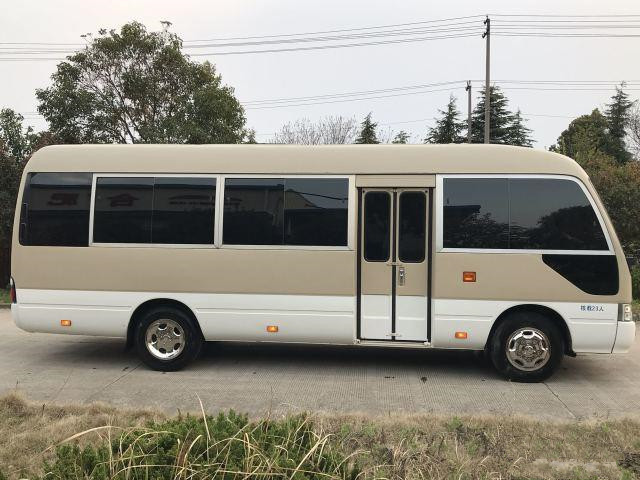 23 Seats 2013 Year Used Toyota Coaster Bus Used Mini With 3TR Engine Gasoline Left Hand Steering