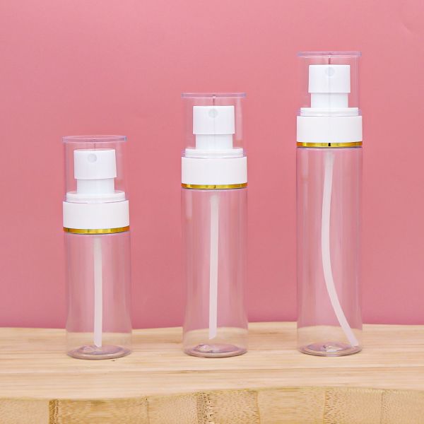 Customized Refillable Leak-Proof Travel-Friendly PET Plastic Spray Bottles for Cosmetics