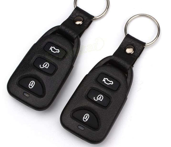 GPS Smart PKE Car Alarm With Central Door Lock System Siren Relay Indicate Light