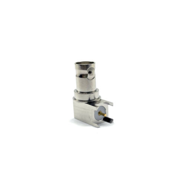 Bulkhead Coaxial Female BNC Connector Kit with PCB Mount 0~3GHz Frequency and Brass Material