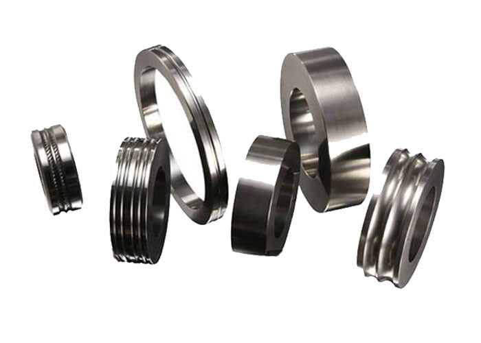 Three Roll Mill Tungsten Carbide Roll Rings Customized Size Long Using Life