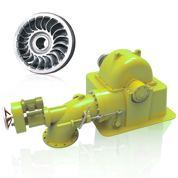 Stainless Steel Turgo Turbine Generator Vertical / Horizontal Installation 200kW-30MW Power