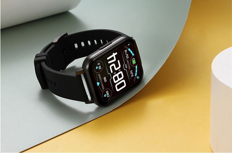 Black White Silicone And Metal Heart Rate Men'S Smart Digital Watch Blood Pressure Oxygen DTX Sport New Smart Watch