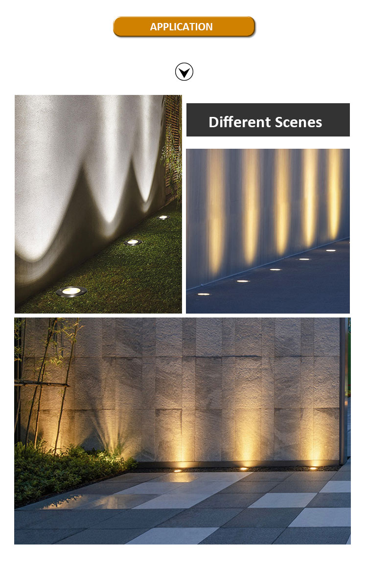 3W Outdoor LED Underground Light 3000k Warm White Recessed In Ground Lighting