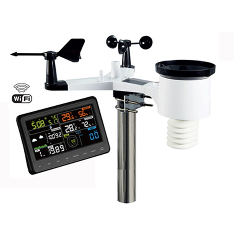 Internet-Connected Professional Wireless Wind Sensor Weather Station for Agriculture