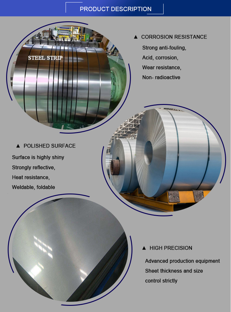 0.1-200mm Thickness Al Ss 304 1050 430 Triply Circle Round Plate of 201 Stainless Steel Circle for Cookware Ss Coil